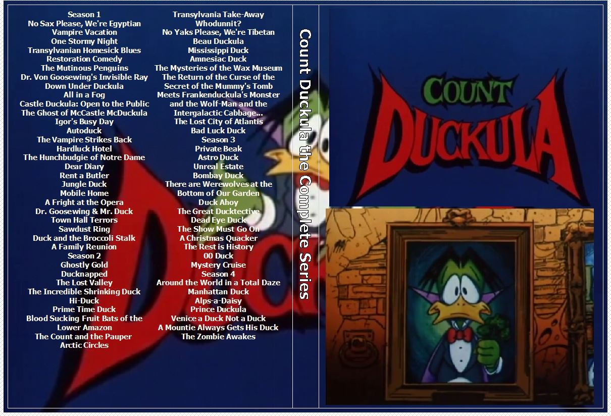 Count Duckula the Complete Series on 6 DVDs