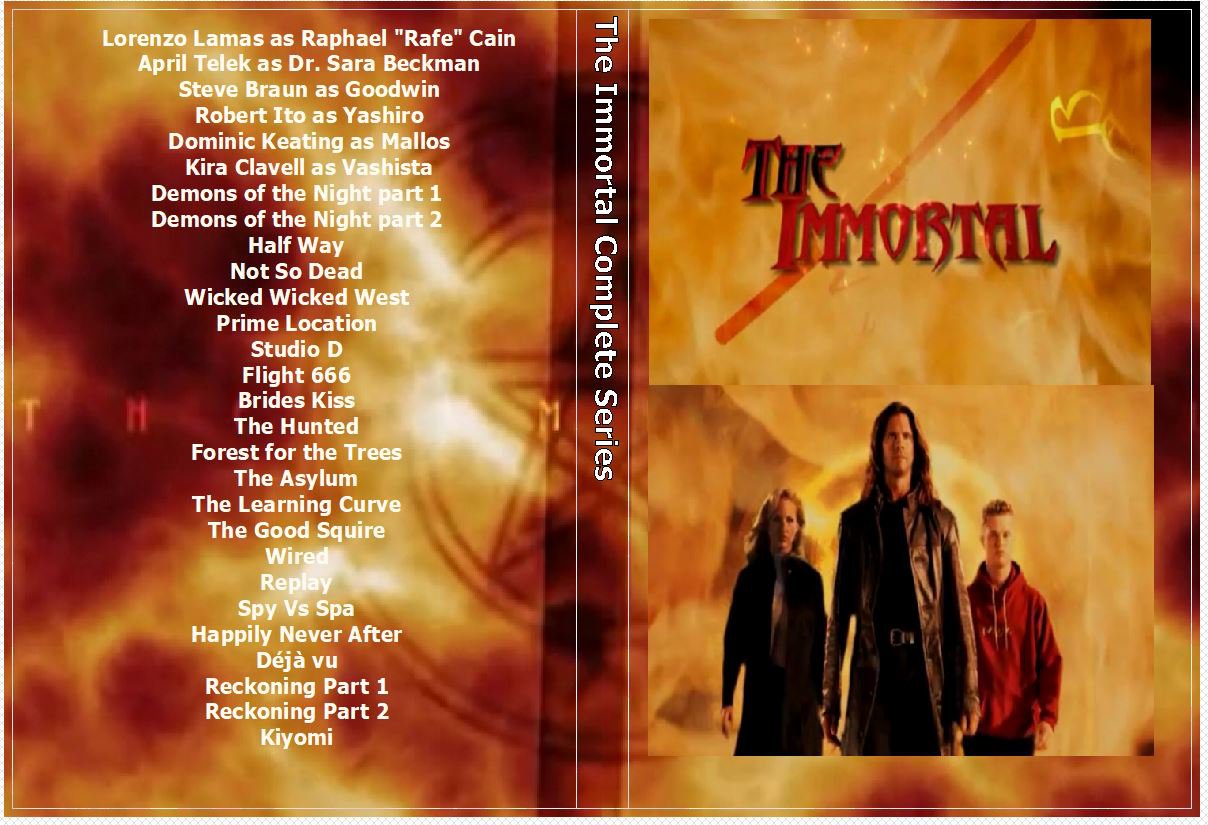 The Immortal Complete Series on 5 DVDs Lorenzo Lamas