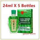 Eagle Brand Medicated Balm Oil Muscle Sprains Aches Pains Relief 24ml 德國鷹標風油精 x 5 Eagle Brand Medicated Balm Oil Muscle Sprains Aches Pains Relief 24ml 德國鷹標風油精 x 5