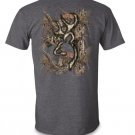 Browning Men's Background Camo Buckmark T-Shirt - Navy - XXL A0003253401-0004