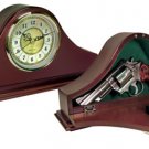 Personal Security Products Peace Keeper Mantle Gun Clock Concealment 14"x7.38"x3.75" Wood - MGC