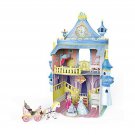 CubicFun Dollhouse 3D Puzzle DIY Kit Toys with Furniture,Fairytale Castle