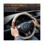 CigaMaTe Car Steering Wheel Covers, Universal Leather Breathable, Anti-Slip, ...