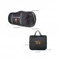 EEZEE 40L Lightweight Waterproof Foldable Duffle Bags for Men Women Black