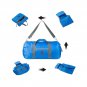 EEZEE 40L Lightweight Waterproof Foldable Duffle Bags for Men Women Blue