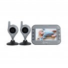 TimeFlys Video Baby Monitor (Upgraded Version) TC500 2 Cameras 5 inch LCD Vib...