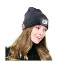 Anpress Wireless Muisc Beanie Hat with LED Headlamp USB Rechargeable Unisex M...