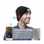 Anpress Wireless Muisc Beanie Hat with LED Headlamp USB Rechargeable Unisex M...