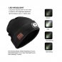 Anpress Wireless Muisc Beanie Hat with LED Headlamp USB Rechargeable Unisex M...