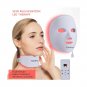 Wireless 7 Color LED Mask Neck Light Skin Rejuvenation Facial Beauty Daily Sk...