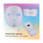 Wireless 7 Color LED Mask Neck Light Skin Rejuvenation Facial Beauty Daily Sk...