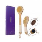 Bath Body Brush Set Exfoliating Skin Scrub Massage Shower Cleaning Lymphatic ...