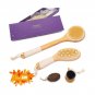 Bath Body Brush Set Exfoliating Skin Scrub Massage Shower Cleaning Lymphatic ...