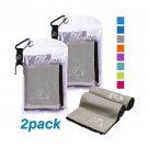 NOVOs 2 Pack Instant Cooling Sports Towel (40"x 12"), Ultra Lightweight Compa...
