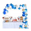 Birthday Party Balloon Garland Kit – 90 Latex Balloons Blue, White, Sky Blue,...