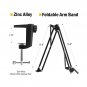 Studio Microphone Stand, Suspension Boom Scissor Arm Stand, Desktop Mic Holde...