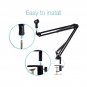 Studio Microphone Stand, Suspension Boom Scissor Arm Stand, Desktop Mic Holde...