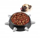 Anpress Lovely Beveled Pet Bowl Funny Alien Planet Design Large Dog Food Wate...