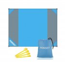 Beach Blanket 200x200cm Picnic Blanket Waterproof Anti Sand Beach Mat Portabl...