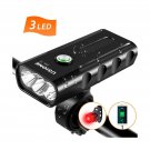 USION Bike Lights Front and Back, USB Rechargeable Bike Light Set Super Brigh...