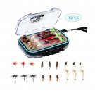 RUNCL Fly Fishing Flies Assortment, 18/36/60pcs Hand-Tied Fly Fishing Lures -...