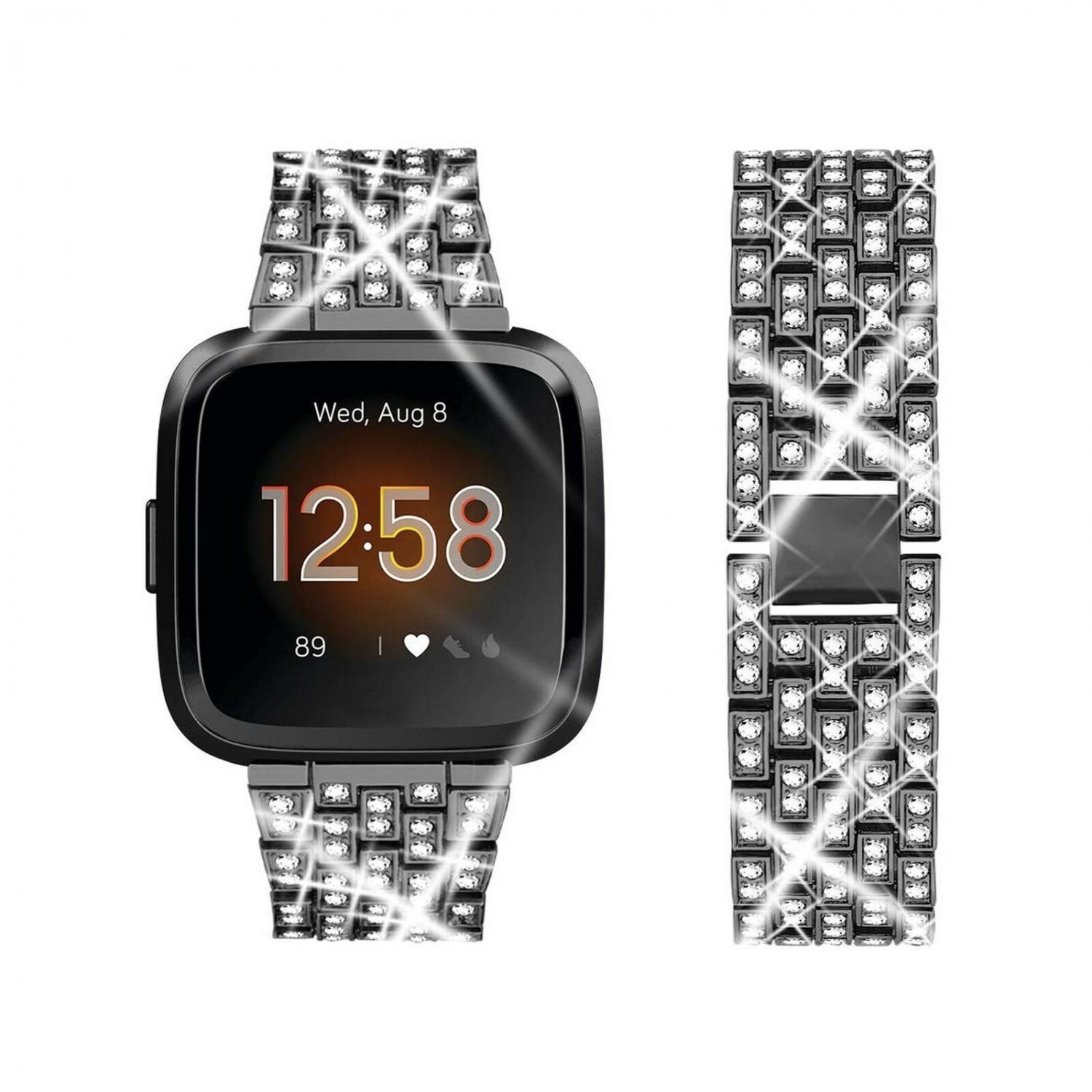 Oitom Bling Bands Compatiable with Versa/Versa Lite Woman Ladies Diamond Dres...