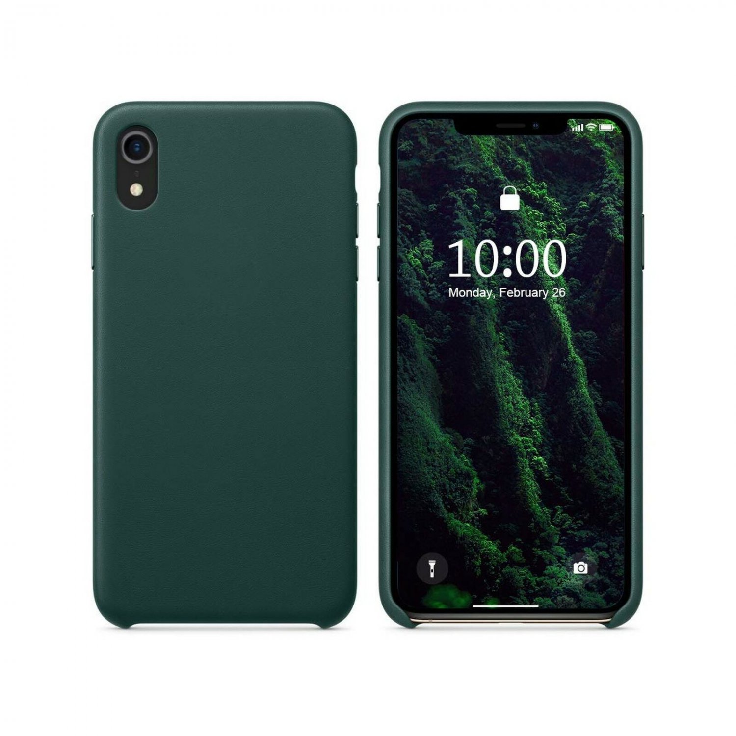 SURPHY Leather iPhone XR Case, Genuine Leather iPhone Xr Phone Case Protectiv...