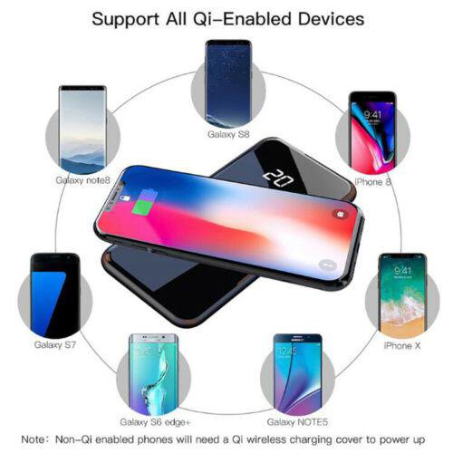 Power Bank 5000000mAh Wireless External Battery Charger Portable Fast Charging