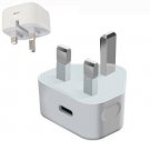 PD 20W USB-C Power QC3.0 Wall Charger Adapter UK Plug For iPhone 11 12 Pro Max