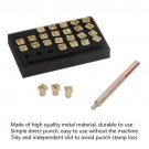 6mm Metal Leather Stamp Punch Tool 26 Letters 1 Rod DIY Craft Stamper Zinc Alloy