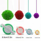 4 Size Pom Pom Maker Kit DIY Fluff Ball Weaver Needle Knit Craft Bobble Tools UK