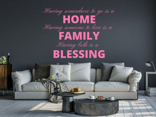 Wall Art Stickers Family Home Blessing Home Decal Wall Decals, DIY quotes D