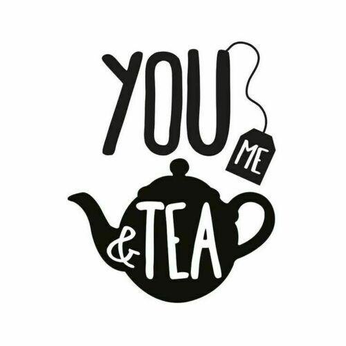 You me Tea kitchen wall art sticker, Home decor, quality DIY decal quotes