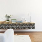 10/20/50 Pcs Kitchen Tile Bathroom Mosaic Wall Home Self-Adhesive Black Sticker