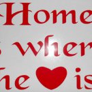 Home Is Where The Heart Is Wall Art Sticker