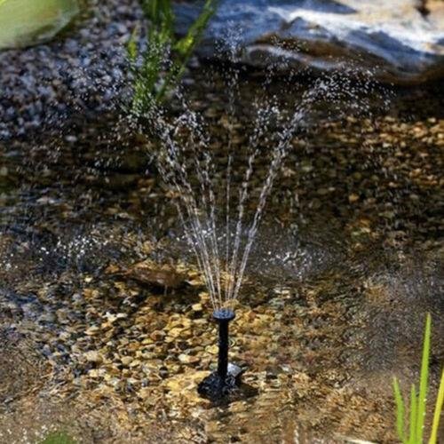 Solar Pump Powered Floating Water Fountain Birdbath Home Garden Pool Decor UK