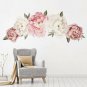 DIY Large Peony Rose Flower Art Wall Sticker Living Room Home Background Decor H