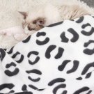 Pet Mat Paw Print Cat Dog Puppy Bed Cushion Mattres Fleece Soft Warm Dog Blanket