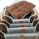 PREMIUM Brown & White  Breathable WASHABLE  Pet Bed - 4 Sizes