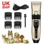 Pet Cat Dog Grooming Clipper Kit Cordless Pet Fur Hair Trimmer Shaver USB Charge