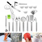 18 in 1 Stainless Steel Kitchen Cooking Tool Utensil Set Spoon Fork Turner Kits
