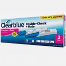 CLEARBLUE Pregnancy Test Double Check & Date - 2 Test Pack 1 Digital & 1 Visual