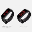 V8 Smart Band Watch Body Thermometer Temperature Realtime Monitor Bracelet LCD