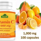 Vitamin C 1000mg 100 CAPS vitamina capsules 1000 mg inmune system