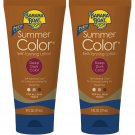 2 Pack Banana Boat Summer Color Self-Tanning Lotion, Deep Dark Color 6oz Each