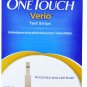 OneTouch Verio Test Strips Pack of 100 test strips