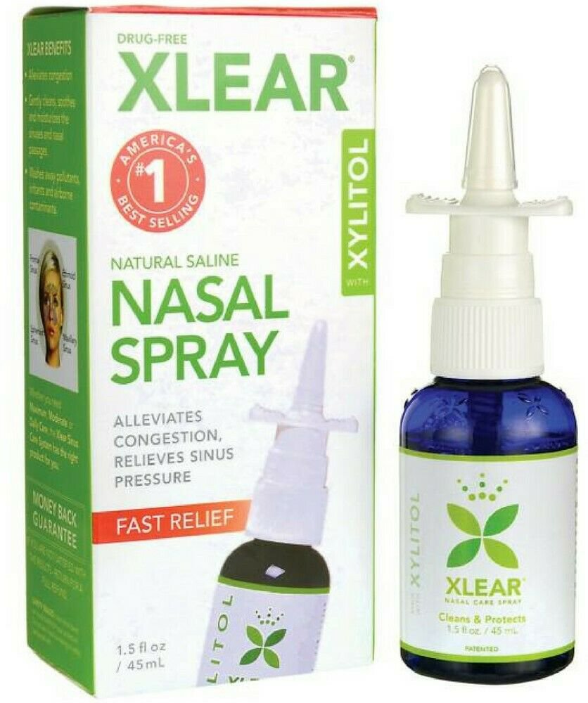 XLEAR Xylitol Sinus Care Spray, 1.5 oz (Pack of 3)