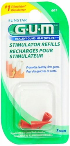 4 PACKS GUM Stimulator Refills 601  3 Each