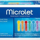 Microlet Colored Lancets 100 Each