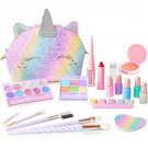 Kids Real Makeup Kit for Girls: No Talc, Washable Make Up Set with Rainbow